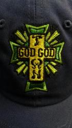 GOD GOD TOWN LOGO CAP ネイビー