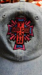 GOD GOD TOWN LOGO CAP ライトブルーデニム