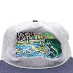 【ご予約商品】LOCAL SPOT #3 STRAPBACK CAP (GREY/NAVY) 
