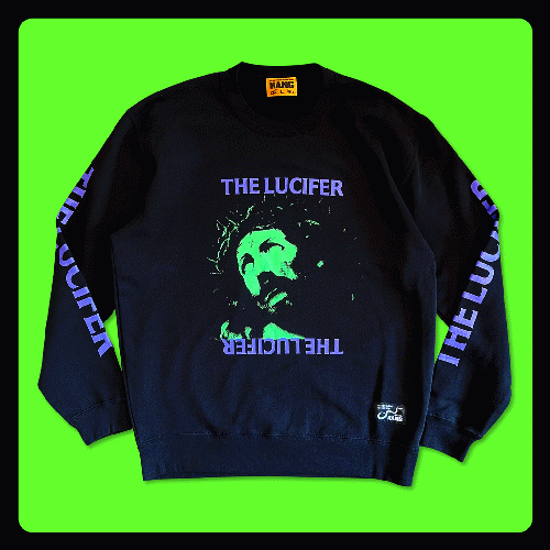 the LUCIFER プルオーバースウェット