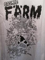 COSMIC FARM x ZINGER Wネーム 長袖tee WH