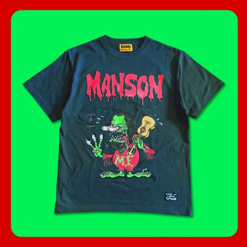 MANSON FINK 半袖Tシャツ(ブラック)