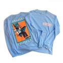 BASSPRING (2ND) DRY L/S TEE サックスブルー