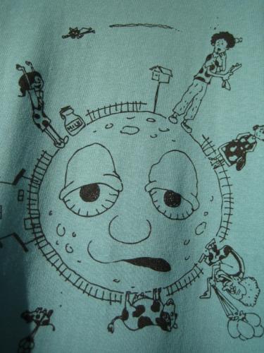 cosmic earth 半袖Tシャツ　ASAYAKE