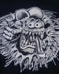 RAT FINK ラットフィンク マルチプリント Tee (BK)