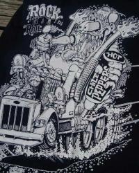 RAT FINK ラットフィンク マルチプリント Tee (BK)