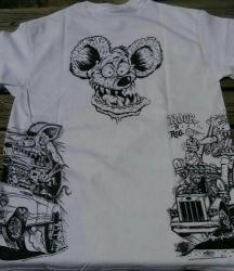 RAT FINK ラットフィンク マルチプリント Tee (WH)