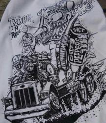 RAT FINK ラットフィンク マルチプリント Tee (WH)