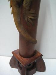 バンブー香立て　イグアナBL