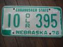 USED　ナンバープレート NEBRASKA