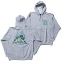 Jackson fish full zip hoodie (H.GREY)