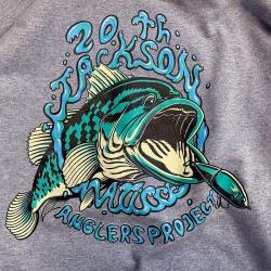 Jackson fish full zip hoodie (H.GREY)