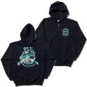 Jackson fish full zip hoodie (BLACK)