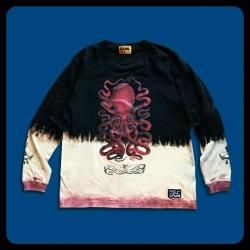 【予約終了】 Octopus of the past ロングスリーブTシャツ(赤蛸)