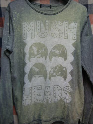 BxBxSTONESデザイン MUSH HEADSカットソー 